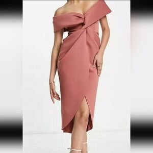 Asos Design Off Shoulder Dress